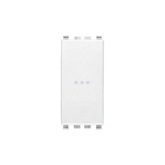 20108.B Pulsante 1P No 10A Assiale Bianco Eikon