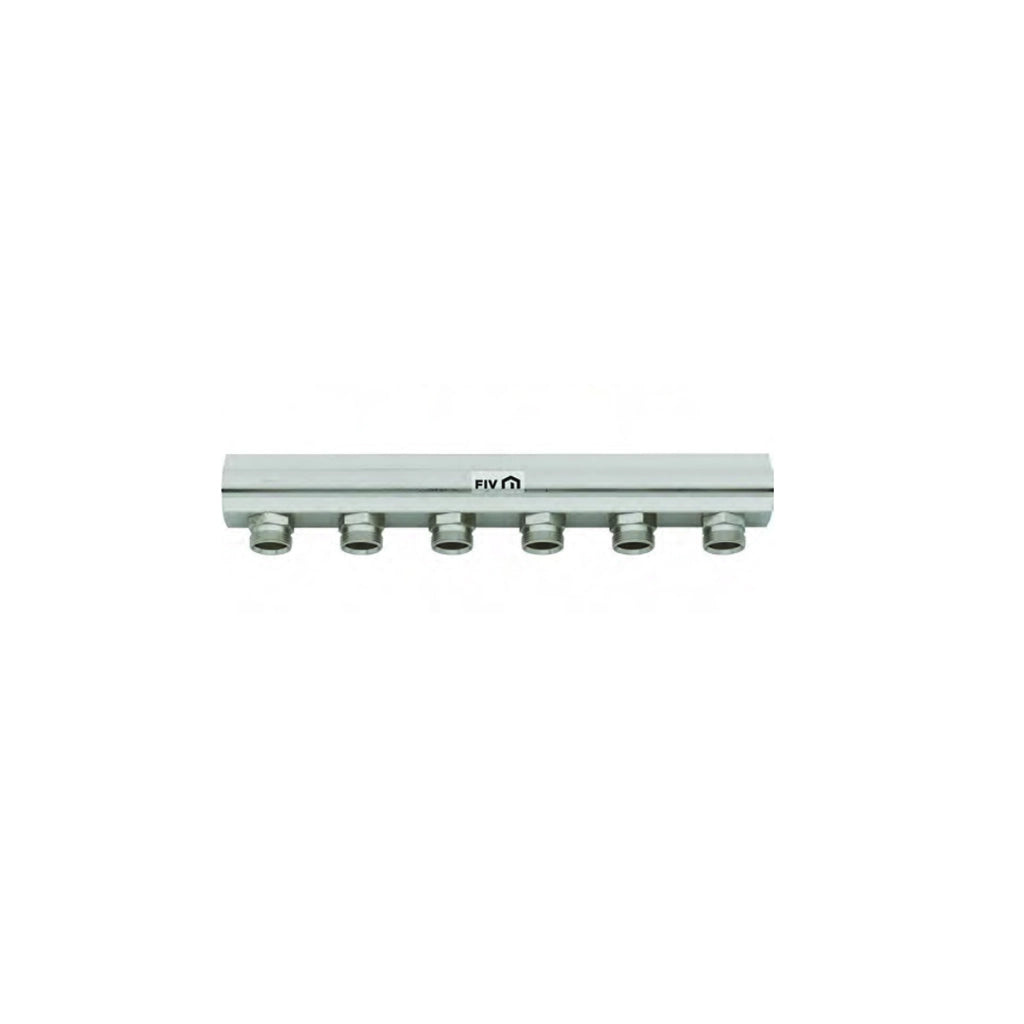 COLLETTORE DI DISTRIBUZIONE 1 DERIVAZIONE 24X19 INT. 50- 1 x 6 Vie L. 314 mm- FIV- pezzi 1
