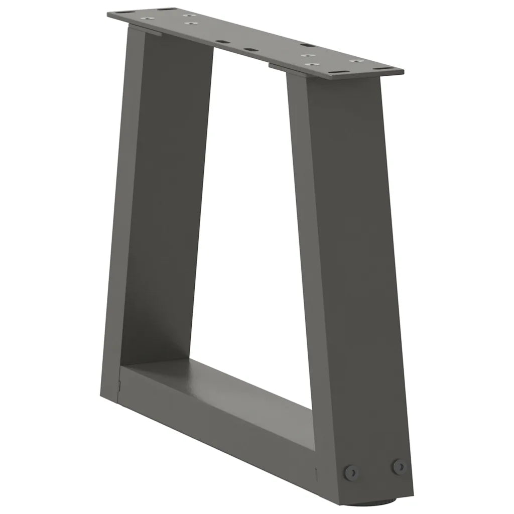 Gambe per Tavolino da CaffÃ¨ a Forma di V 2 pz Antracite 30x(30-31,3) cm Acciaio