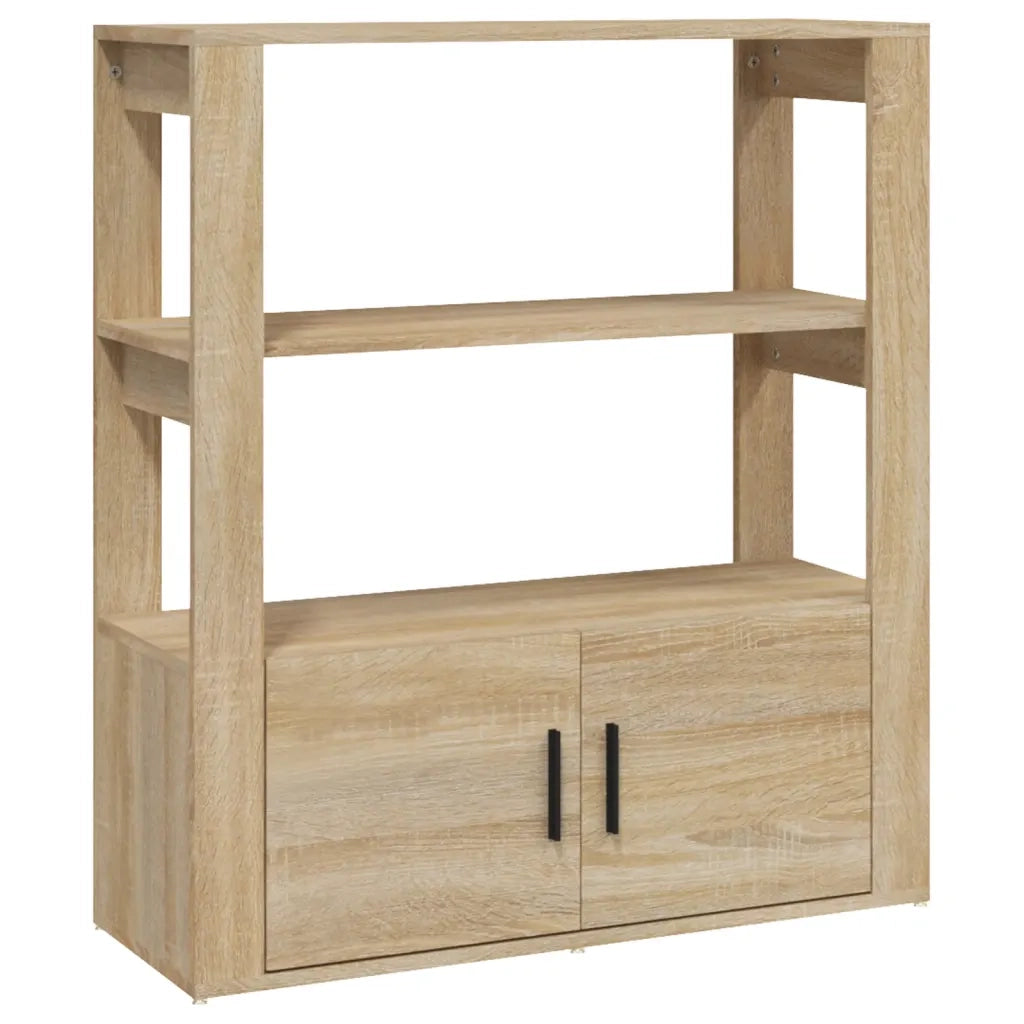 Credenza Rovere Sonoma 80x30x90 cm in Legno Multistrato 819463