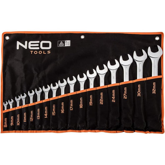 Topex 09-753 chiavi combinate 8- 8-32 mm, set 17 pezzi ds