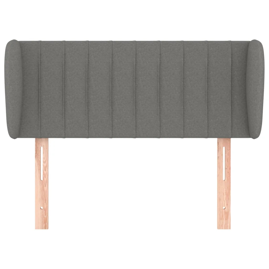Testiera ad Orecchio Grigio Scuro 93x23x78/88 cm in Tessuto 3117365