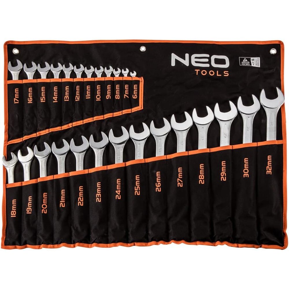 Topex 09-754 chiavi combinate 6- 6-32 mm, set 26 pezzi ds