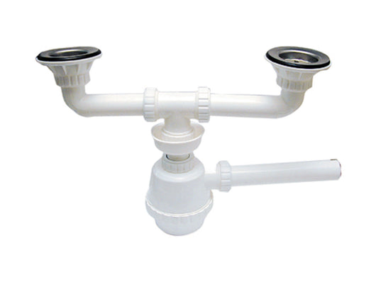 Sifone Plastica per Lavello 2 Vie 362