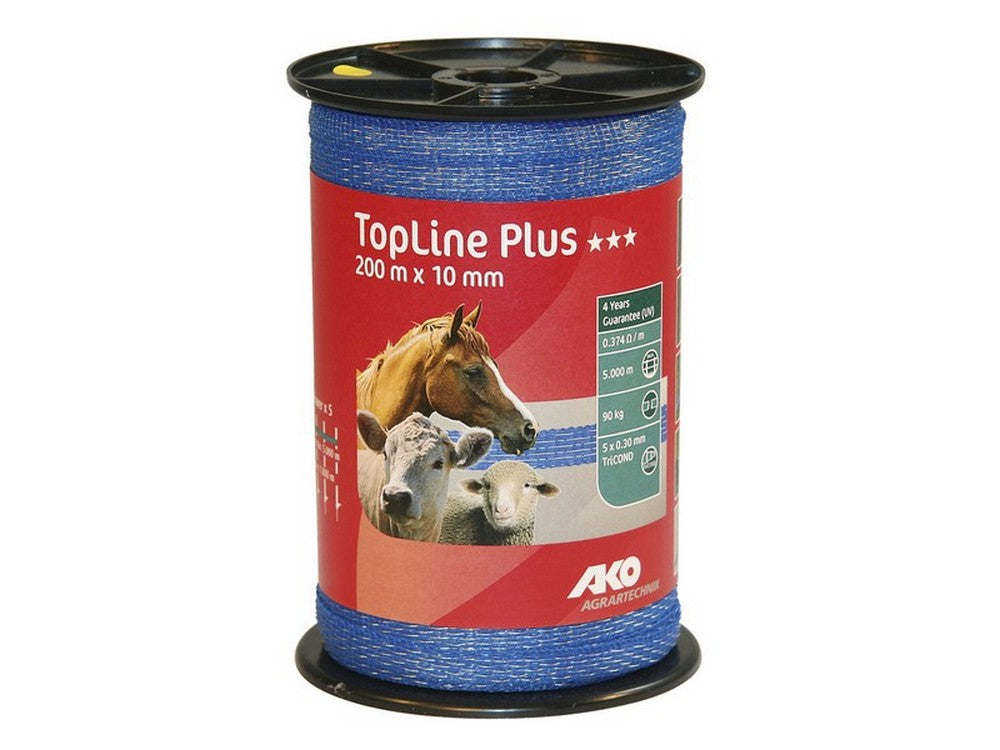 fettuccia elettrificata per recinto toplineplus blu mt. 200 h. cm.1 fili 5 cod:ferx.vit48055