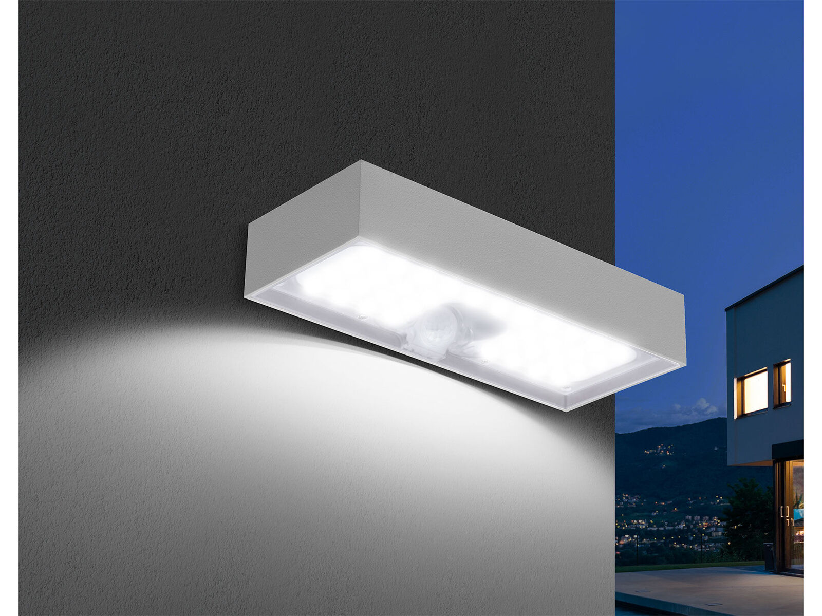 APPLIQUE LED SOLARE DOMINO BIA. 6W 800LM