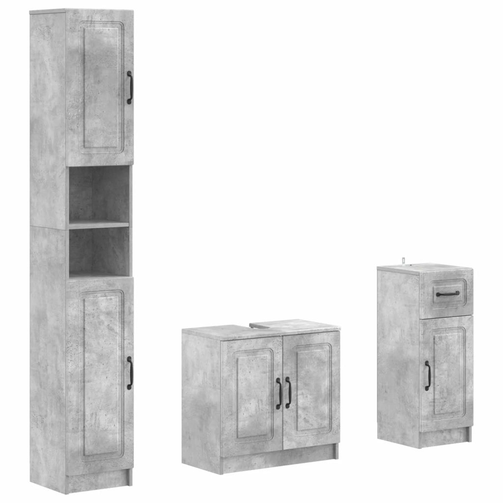 Set di armadietti da bagno in 3 pezzi UTRECHT 3417894