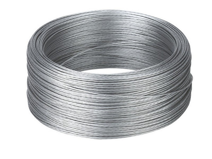 filo elettrificato per recinto in acciaio zincato intrecciato mt. 200 ï mm. cod:ferx.vit48085