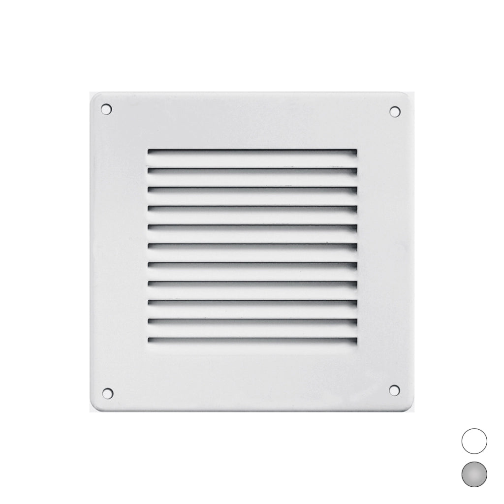 GRIGLIA IN METALLO DA SOVRAPPORRE CON RETE L. 140 X H. 140 MM- Alluminio Argento- FIRST- pezzi 1