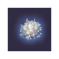 Luci Di Natale Catena Lineare 180 Mini Led Bianco 13,1mt con 8 giochi luce