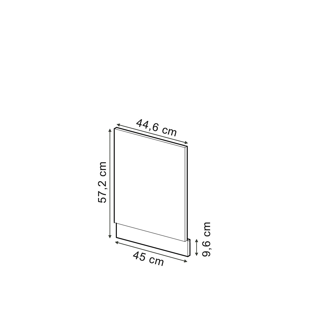 Pannello frontale R-Line Rovere artigianale/Rovere dorato 45 cm senza piano di lavoro Vicco