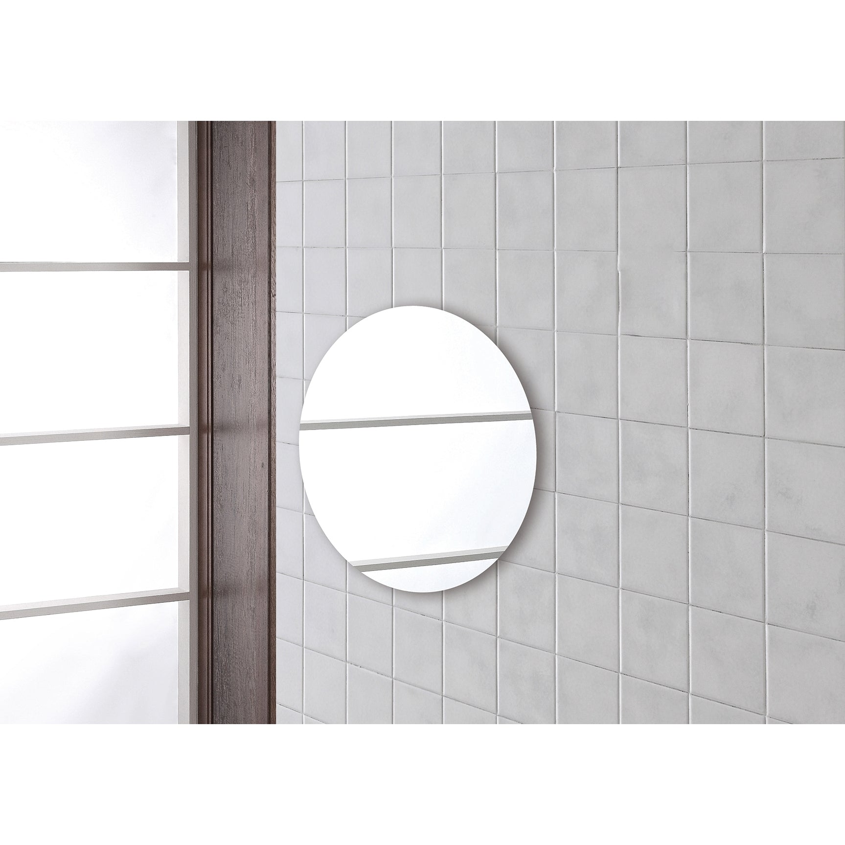 SPECCHIO BASIC D.80CM TONDO FILO LUCIDO.