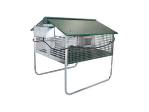 Conigliera Nature 200420 Ropet da esterno due scomparti ingrasso 105x123x110cm