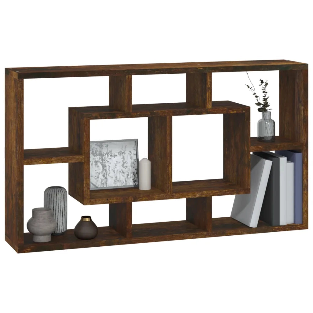 Scaffale a Muro 8 Scomparti Rovere Fumo cod mxl 33048