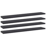 Ripiani per Libreria 4 pz Grigi 60x10x1,5 cm in Truciolato cod mxl 59248