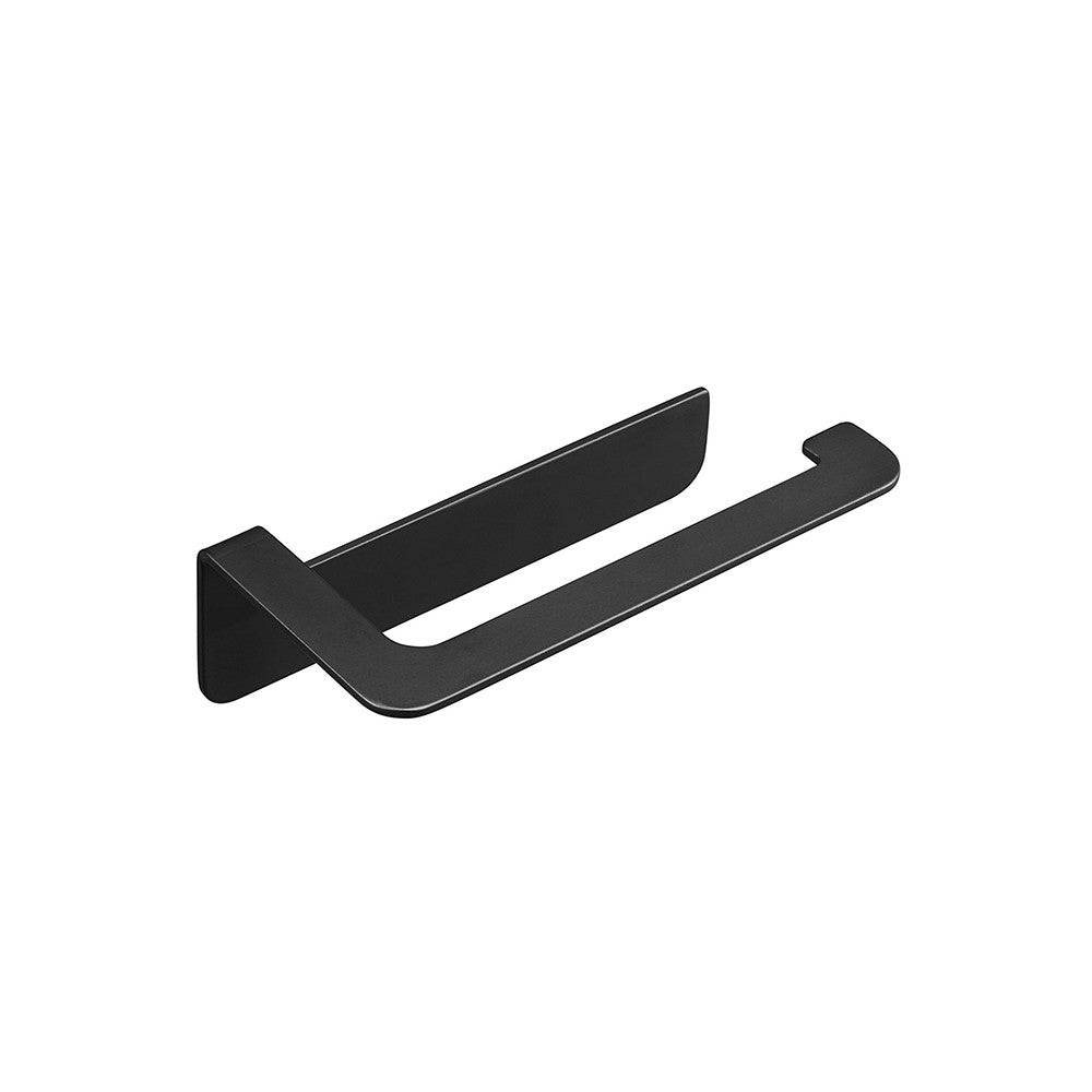 Porta rotolo aperto nero serie skyline - fissaggio biadesivo o incollo