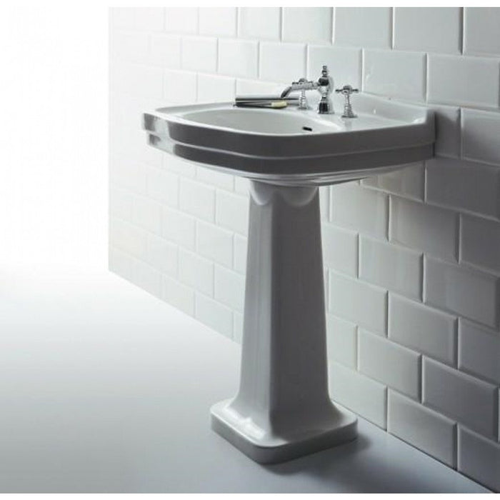 Londra lavabo monoforo predispos izione 3 fori 68x52 bianco b00u7