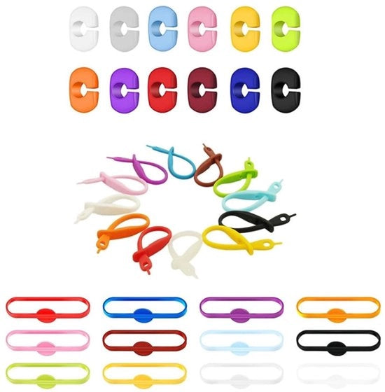 Etichettatore per bicchieri in silicone - identificazione dei bicchieri - 36 pezzi - colore vivace - identificazione pratico e protettivo