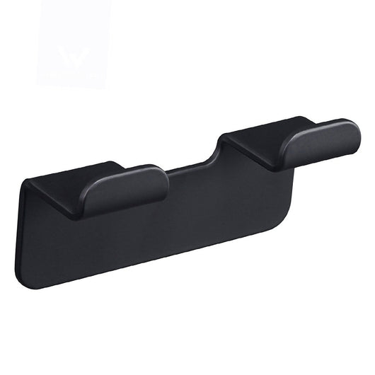 Porta abito nero a 2 posti serie skyline - fissaggio biadesivo o incollo