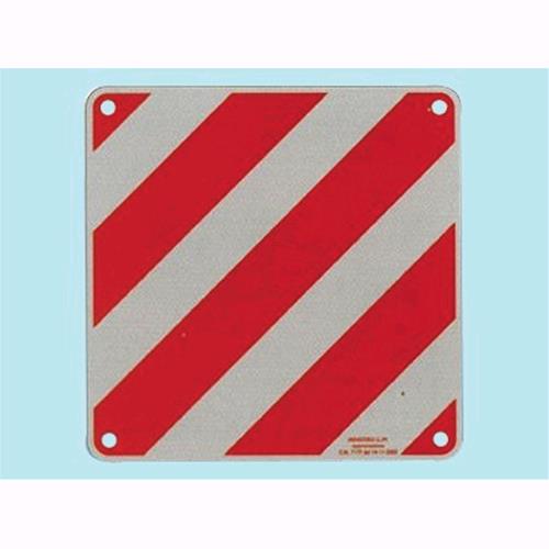 Cartello Carico Sporgente a norma in alluminio Rifrangente classe 2 - 50x50 cm