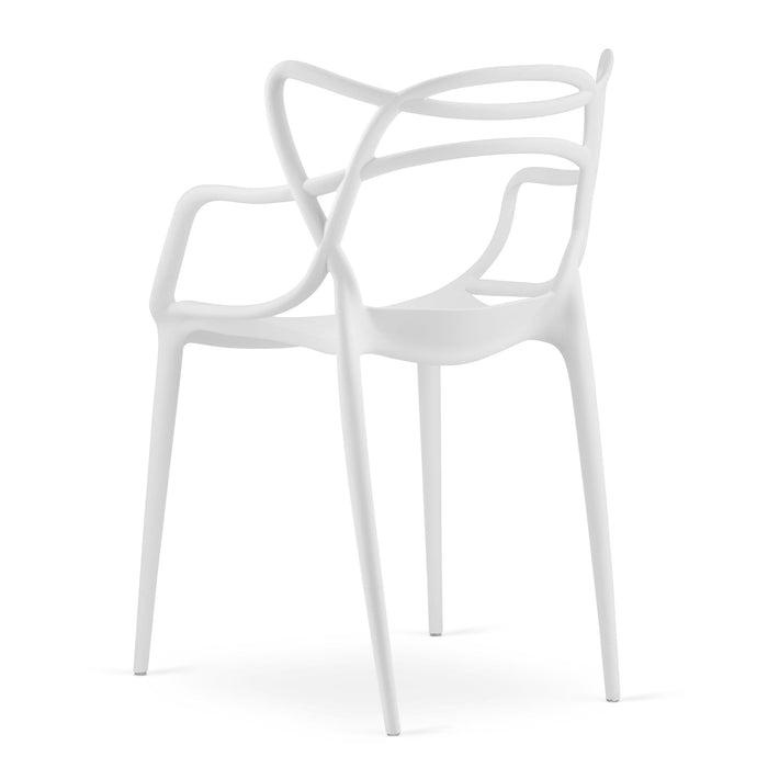 Sedia VALORA KATO - Design ergonomico moderno, bianco x 3