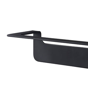 Porta salviette nero da 30 cm serie skyline - fissaggio biadesivo o incollo