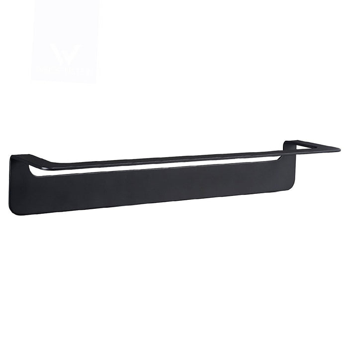 Porta salviette nero da 45 cm serie skyline - fissaggio biadesivo o incollo