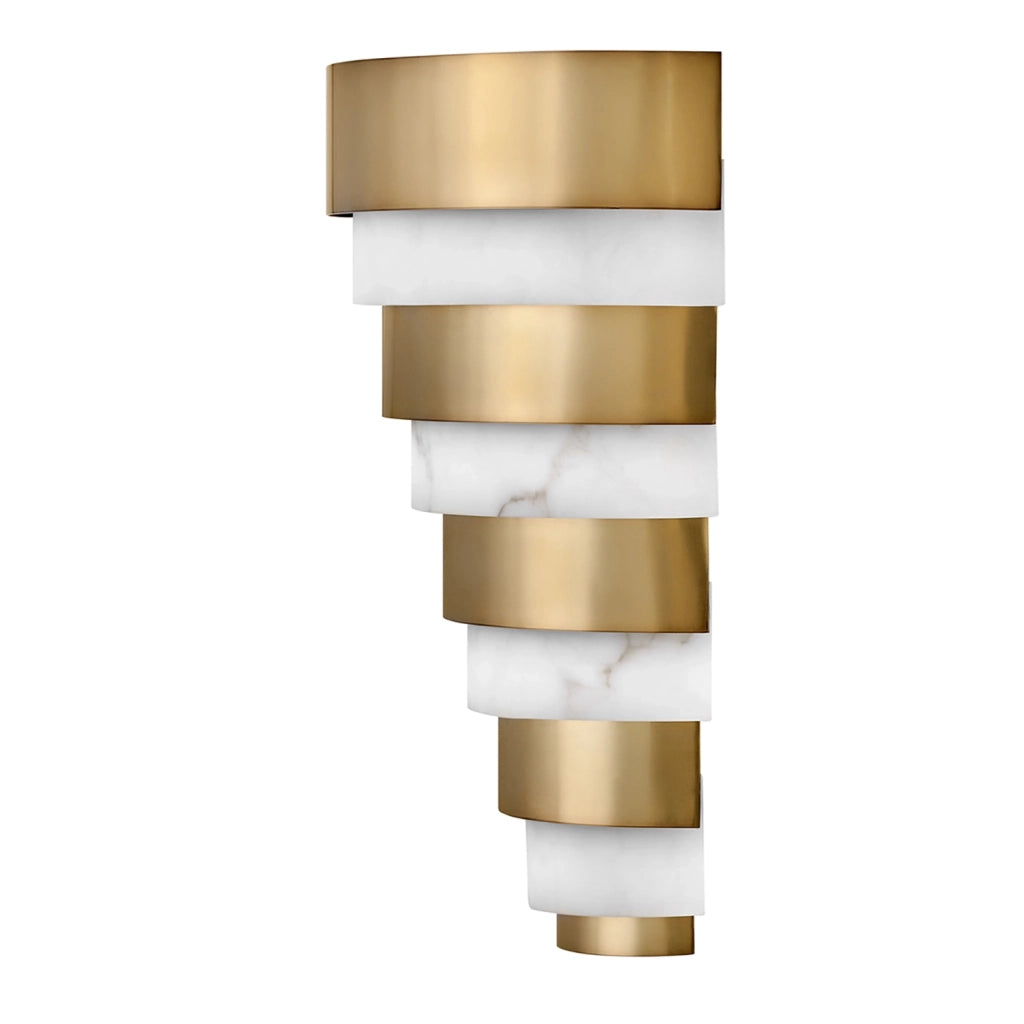 Applique Contemporanea Echelon Acciaio Ottone Antico Led 12W 3000K 1080Lm
