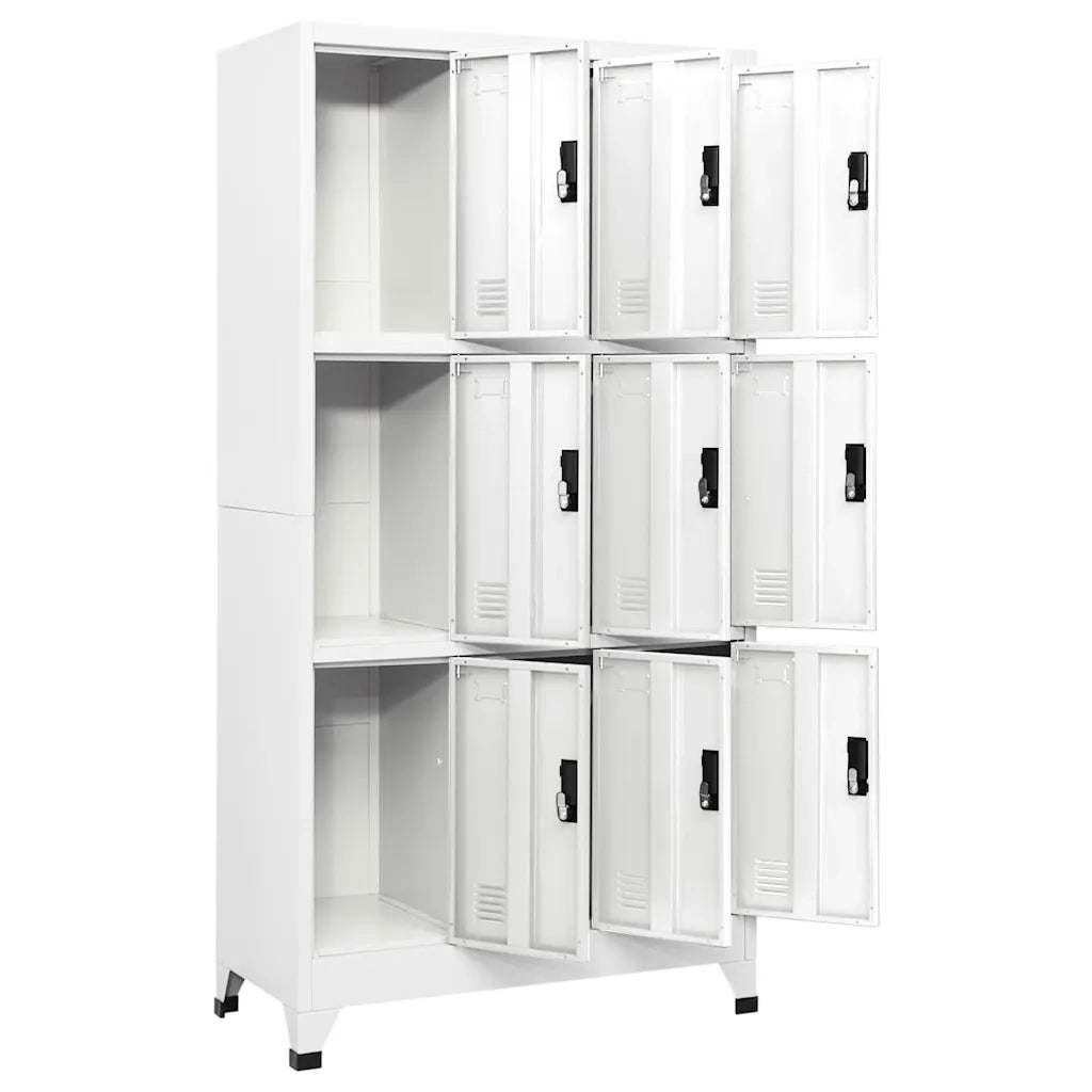 Armoire à casiers Blanc 90x45x180 cm Acier