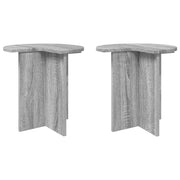 Tavolo laterale | Tavolino 2 pz Grigio Sonoma ? 39 x 38 cm