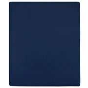 Lenzuolo con Angoli Jersey Blu Marino 90x200 cm Cotone cod mxl 74296