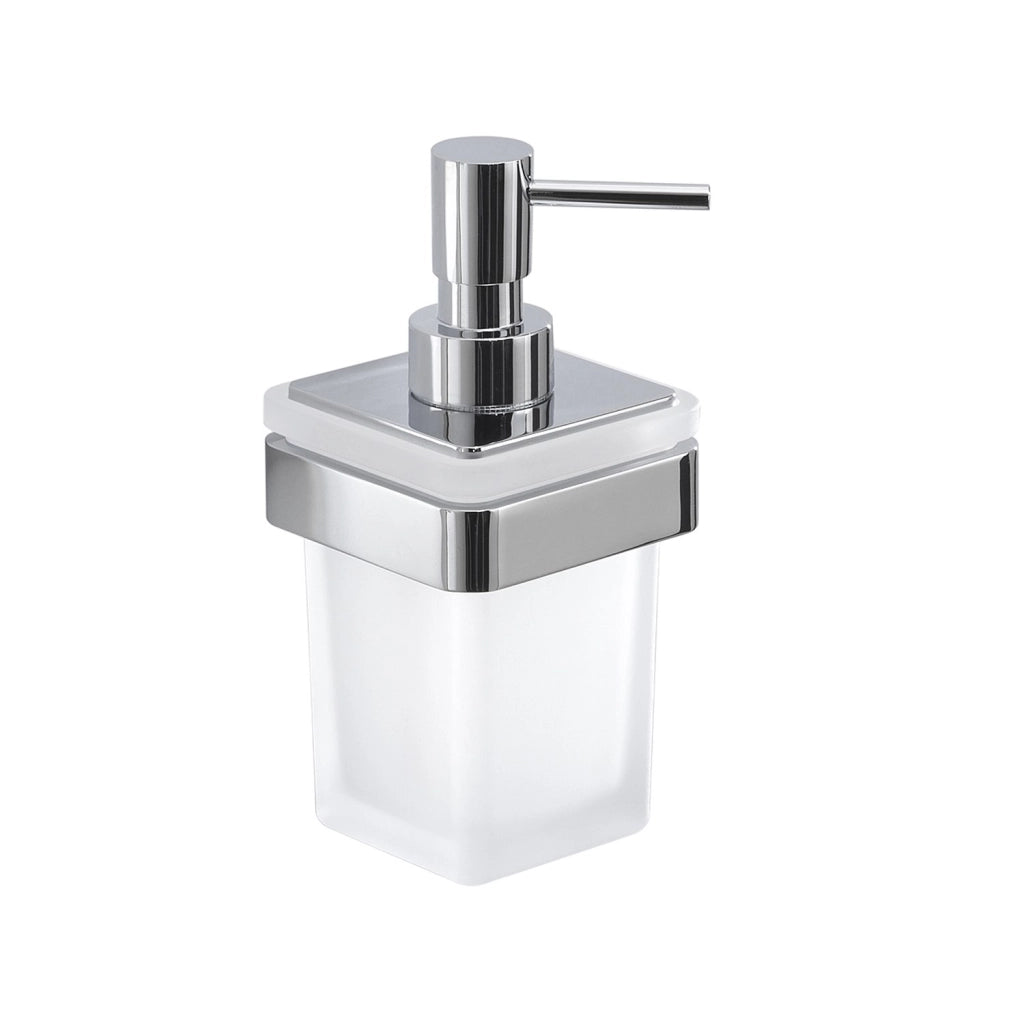 Dosasapone con erogatore da muro in ottone e Cromall A881 Gedy serie SAMOA Cromato