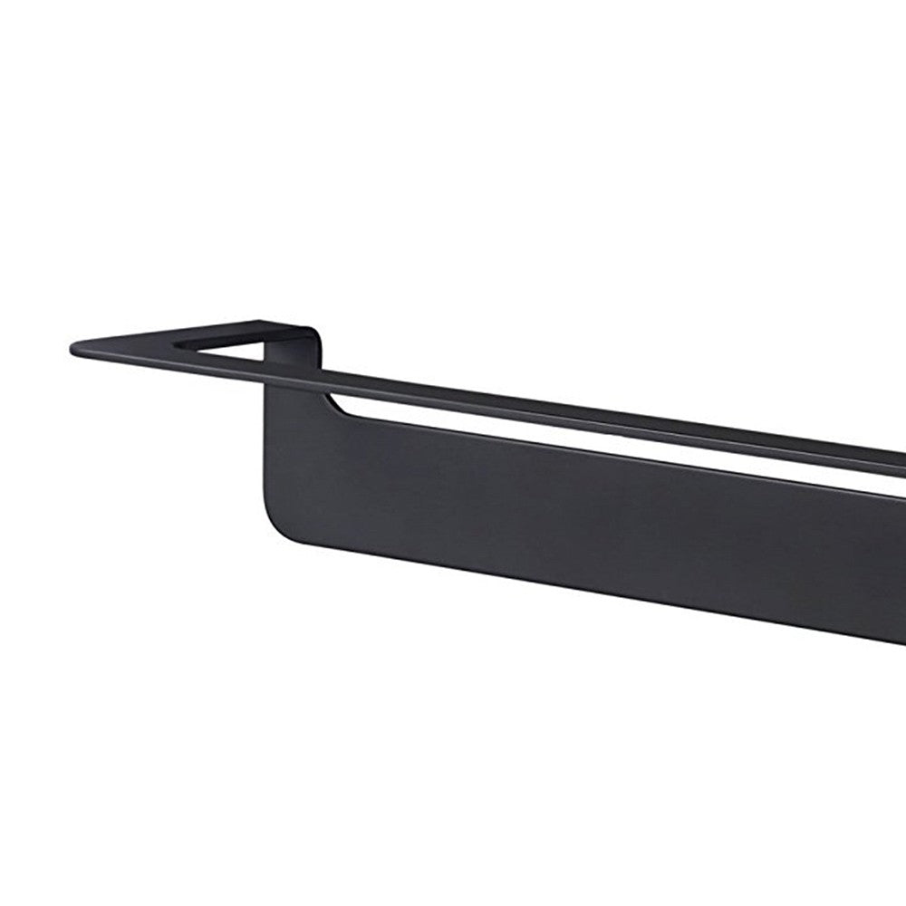 Porta salviette nero da 60 cm serie skyline - fissaggio biadesivo o incollo