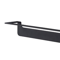 Porta salviette nero da 60 cm serie skyline - fissaggio biadesivo o incollo