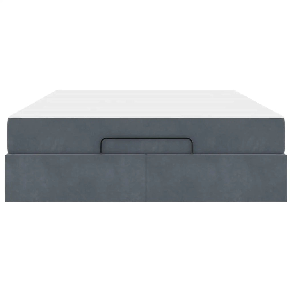 Struttura letto con materasso 2 pcs Grigio Sfumato Velluto