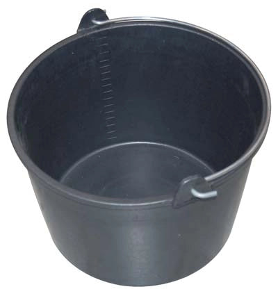 SECCHIO AGRICOLO VENDEMMIA STEFANPLAST - PPL/ACCIAIO NERO LT 20- 5 pezzi