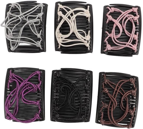 Accessorio per Capelli Adattabile - Doppia Spazzola - Presa Antiscivolo - Adatto per Capelli Spessi/Croci - Ideale per Feste - Progettato per Molti Utilizzi - Accessorio per Capelli