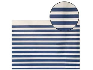 TENDA DOCCIA PEVA BIANCA/BLU STRISCIA  cm 180x200    AGLAIA