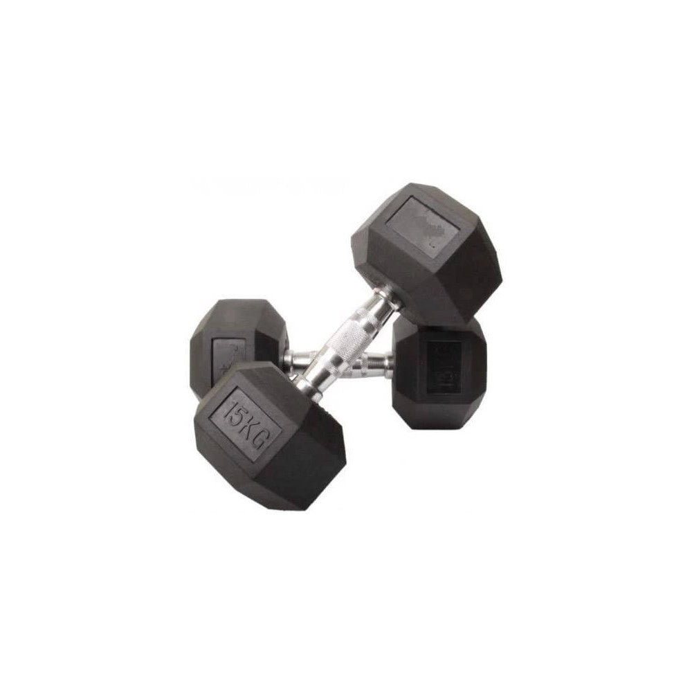 Trade Shop - Coppia Di Manubri In Vinile Da 15kg Ognuno Manubri Pesi Palestra Fitness Sport -