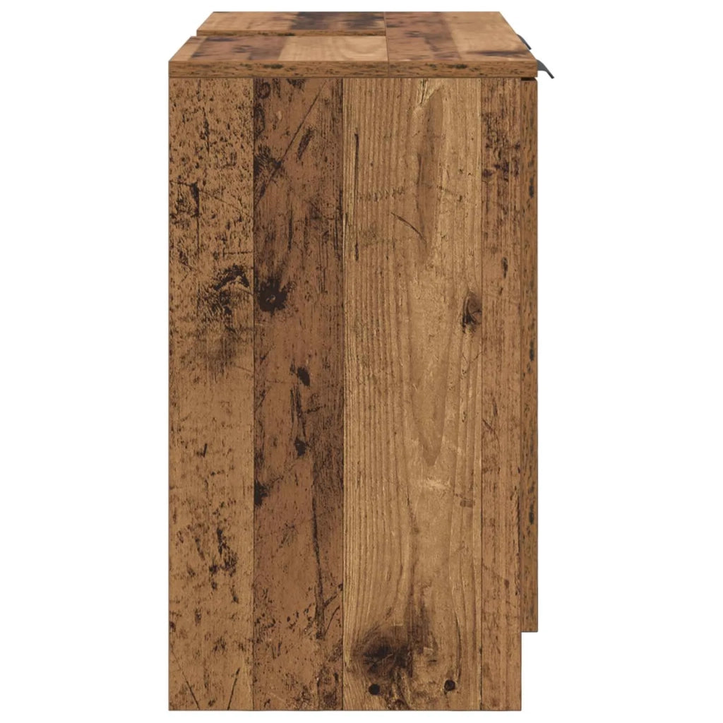 Mobile da Bagno con porta Legno vecchio 64,5 x 33,5 x 59 cm