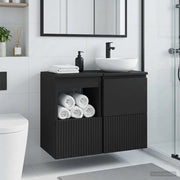 Mobile da Bagno Nero 30 x 44,5 x 50 cm Legno ingegnerizzato 890503