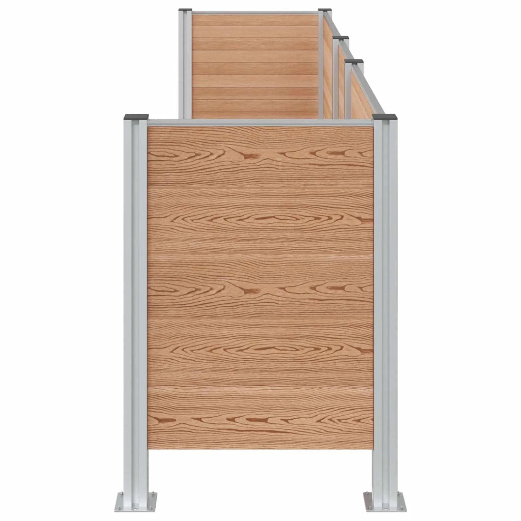 Recinzione Contenitore per Rifiuti Marrone 315 x 85 x 115 cm 3429268