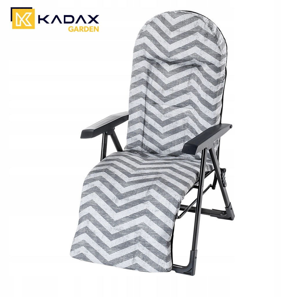 Sedia a sdraio da giardino KADAX, pieghevole, da spiaggia, regolabile, comoda, per turisti, da terrazza
