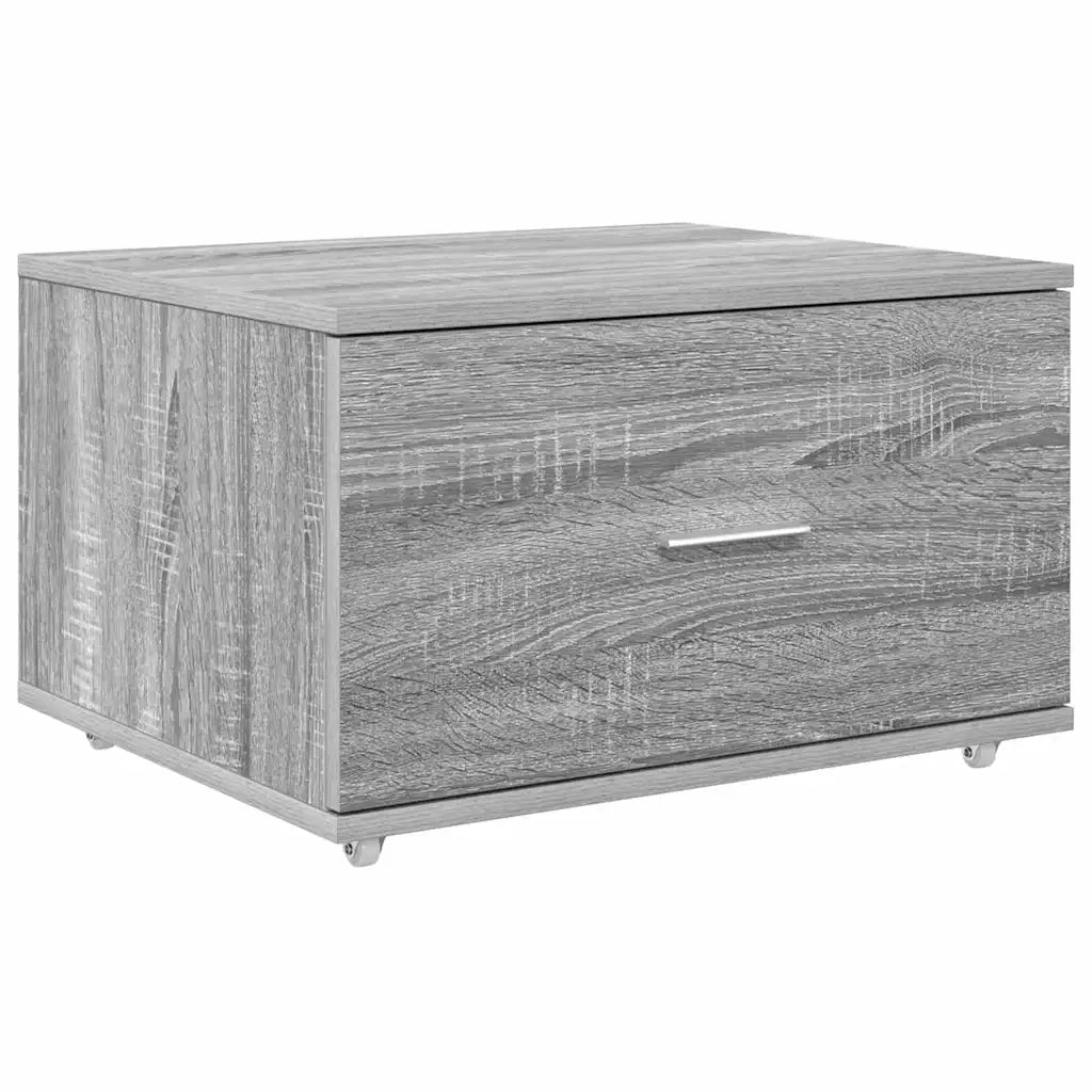 vidaXL Scrivania Grigio sonoma 131.5 x 50 x 106.5 cm Legno multistrato