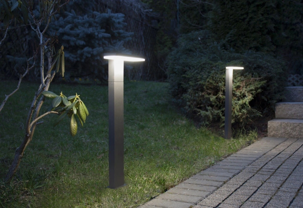 Paletto LED da giardino SU-MA Fler 78cm 10W IP54 grigio