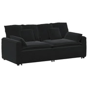 Divano Modulare con Cuscini Nero CFW6725477