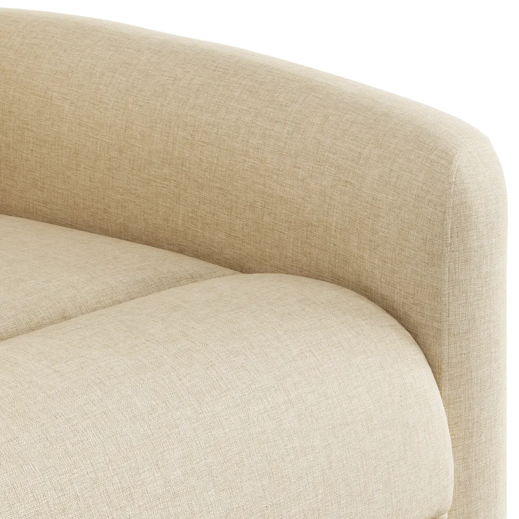 Divano Sedia-Poltrona Reclinabile in Tessuto Crema 352179