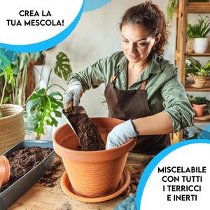 ZOMA Fibra di cocco per piante di qualità superiore, Terriccio universale composto al 100% di fibra di cocco pura, Terra per piante professionale ideale per coltivazione idroponica - 20 litri