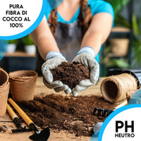 ZOMA Fibra di cocco per piante di qualità superiore, Terriccio universale composto al 100% di fibra di cocco pura, Terra per piante professionale ideale per coltivazione idroponica - 20 litri