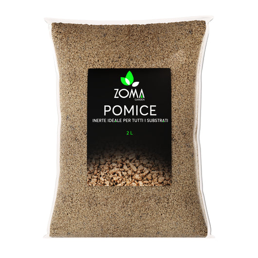 ZOMA Garden Pomice per Piante, Ideale per Piante Grasse Vere, Bonsai e Orchidee Pietra Inerte per Tutti i Substrati, Alta capacità di Drenaggio Formato 6 L